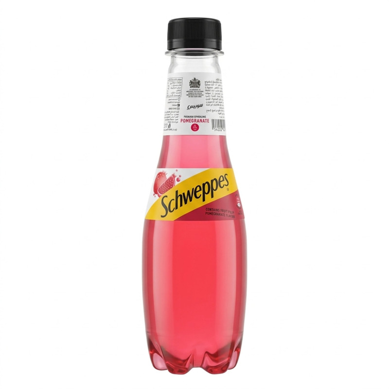 شويبس 250 مل بلاستيك رمان