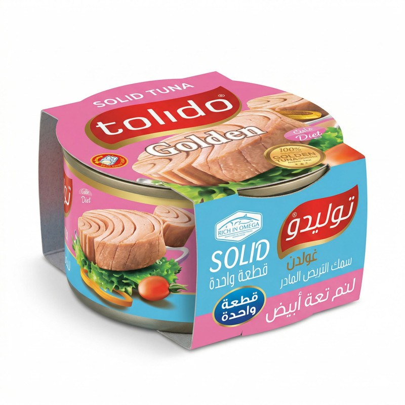 تونة توليدو الباكور قطعة واحدة دايت 185غ