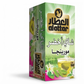 العطار شاي اخضر مورينجا