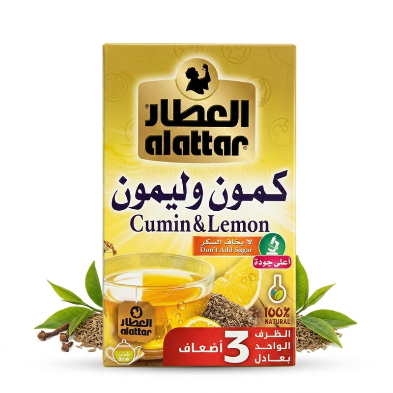 العطار كمون وليمون 12 ظرف