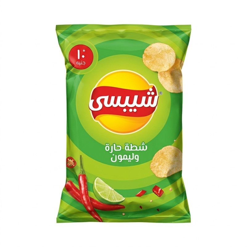شيبسي شطة وليمون ب 10