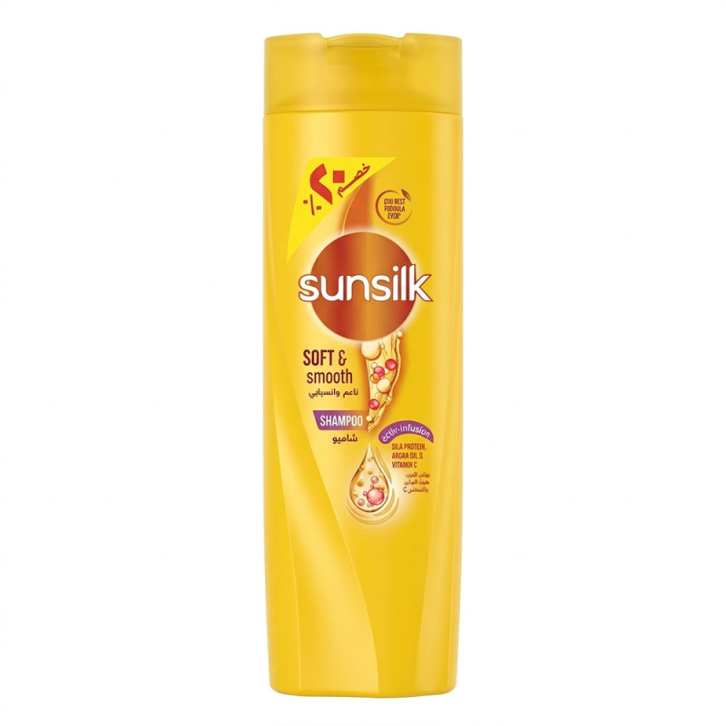 صن سيلك شامبو ناعم وانسيابي 350 مل