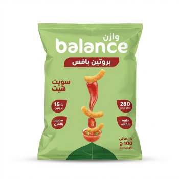 بالانس بروتين بافس شطة حلوة ب 15 ج