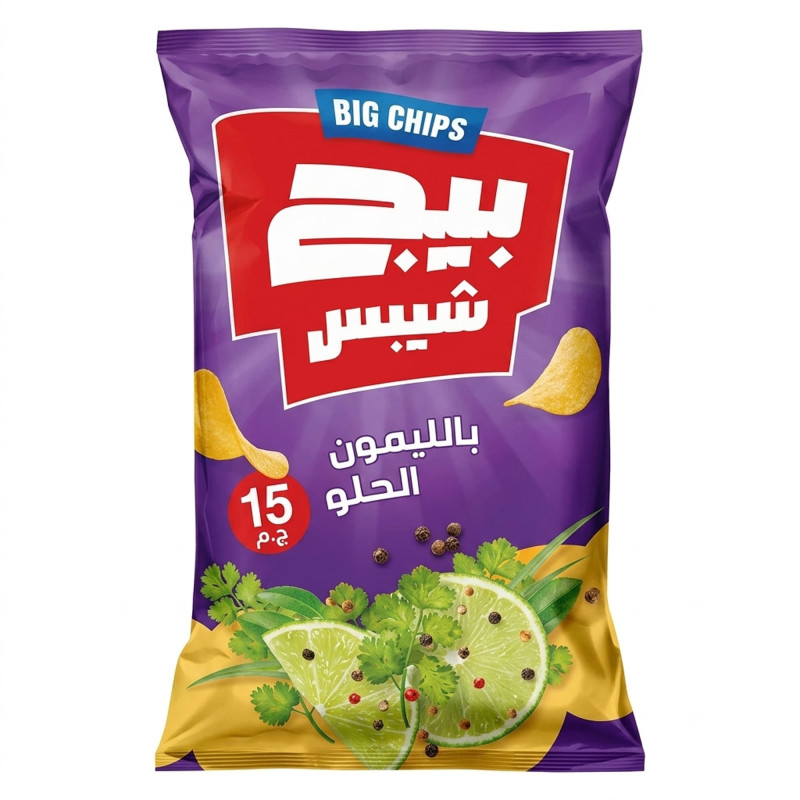 بيج شيبسي ليمون حلو ب15