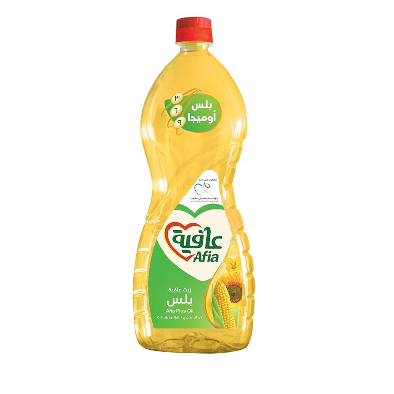 عافية زيت ذرة بلس 700 مل