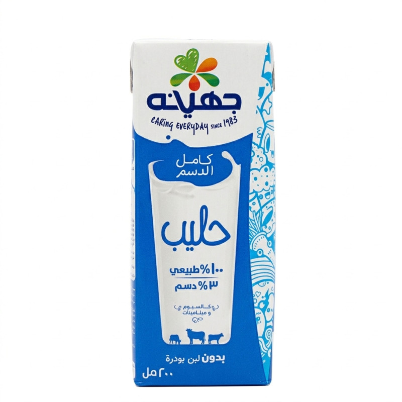 جهينة حليب كامل الدسم 200 مل
