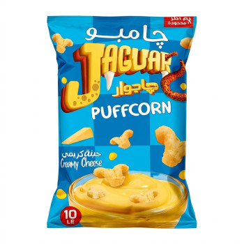 جاجوار باف كورن جبنة كريمي 10 ج