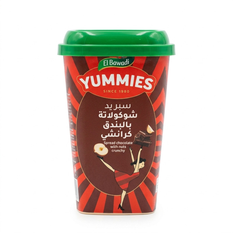 البوادي حلاوة سبريد شوكولاتة بالبندق كرانشي 300 جم