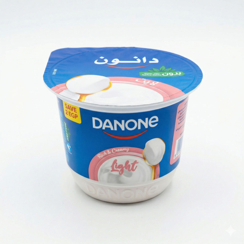 دانون زبادي لايت طبيعي 160 جم