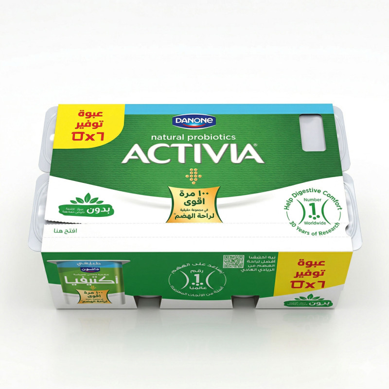 اكتيفيا طبيعي 85 جم 6 كوب عرض