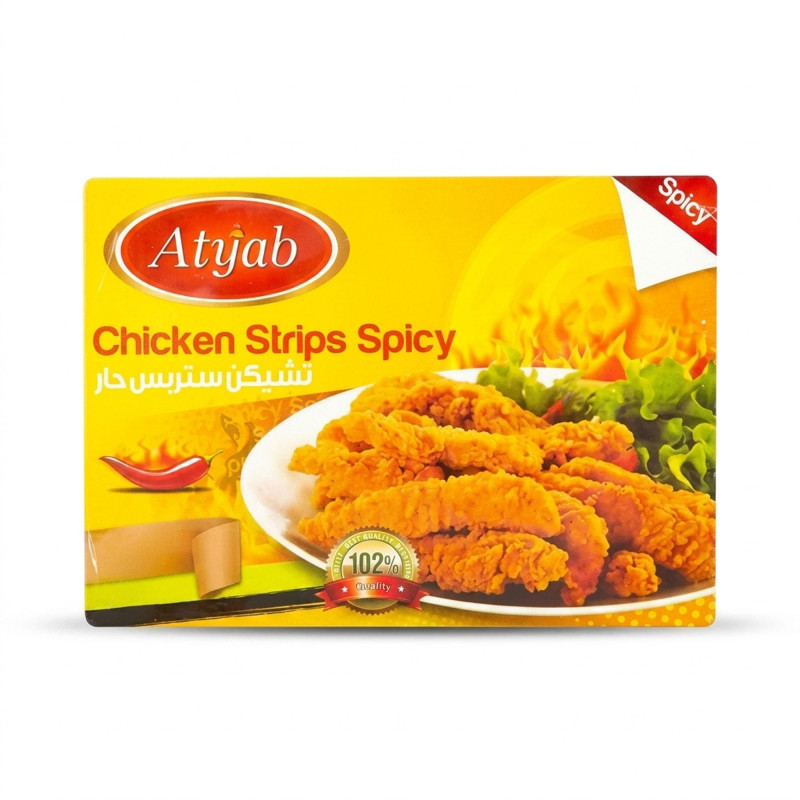اطياب تشيكن استربس حار 400 جم 