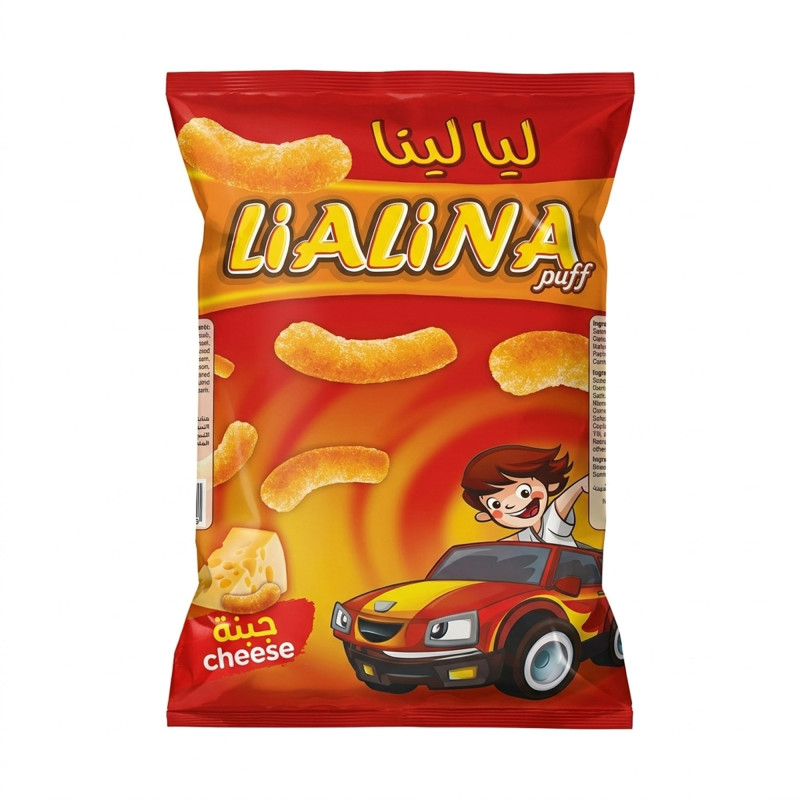 ليالينا حبات الذرة بنكهة الجبنة 65 جم