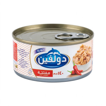 تونة دولفين مفتتة حار 140 جم 