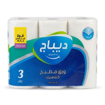 ديباج مناديل مطبخ 3 رول 