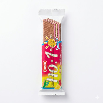 توركو بسكويت نمبر 1 ويفر بكريمة الفراولة والليمون